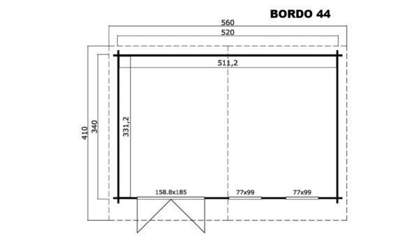 Bordo 44 chatka plan